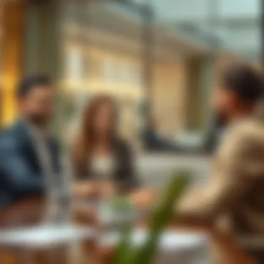 Client Engagement in Real Estate Professional team engaging with clients in a meeting