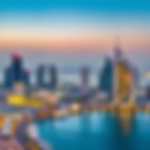 A panoramic view of Port Saeed showcasing the skyline and waterfront