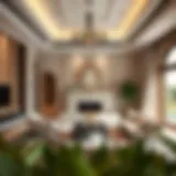 Luxurious villa interior design
