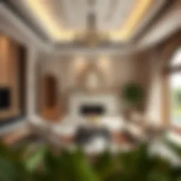 Luxurious villa interior design