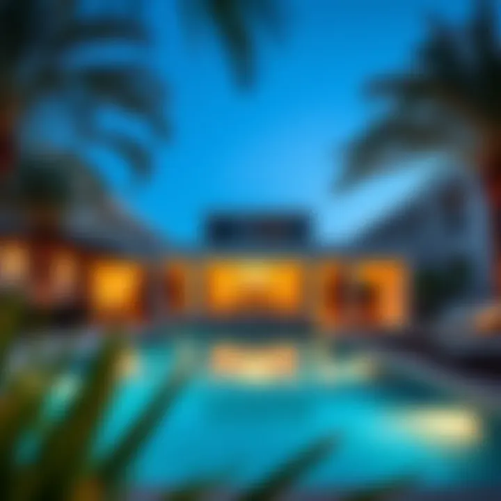 Outdoor entertainment area of a private pool villa