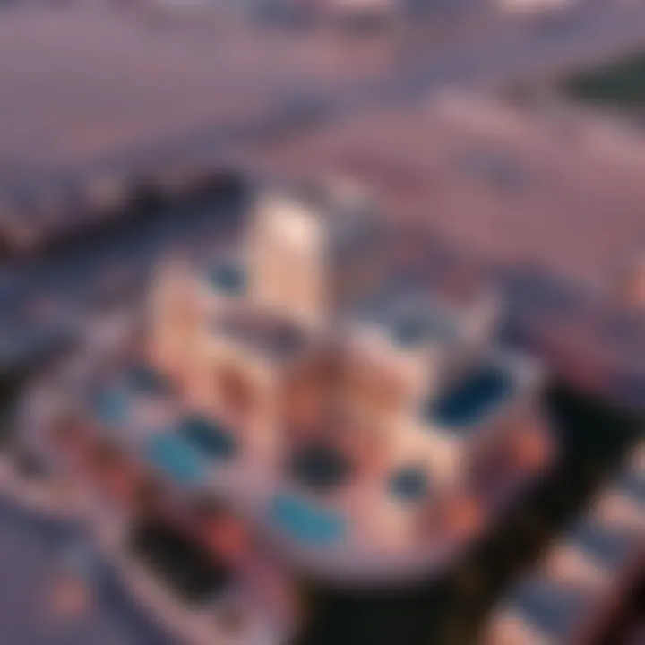 Qasr Al Emarat: Aerial Perspective Aerial view of Qasr Al Emarat highlighting its grandeur and location