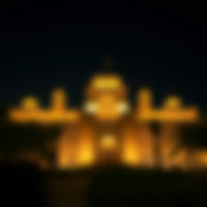 Qasr Al Emarat at Night Night view of Qasr Al Emarat illuminated, showcasing its architectural beauty