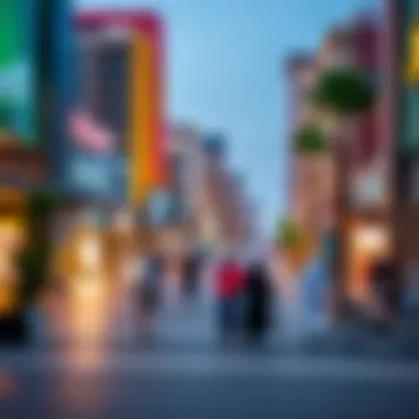 Vibrant commercial zone in Rashidiya 3 with bustling activity