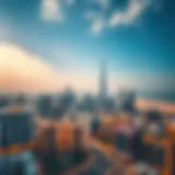 An aerial view of Dubai's skyline showcasing luxury properties