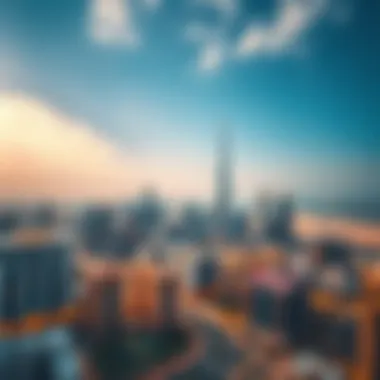 An aerial view of Dubai's skyline showcasing luxury properties