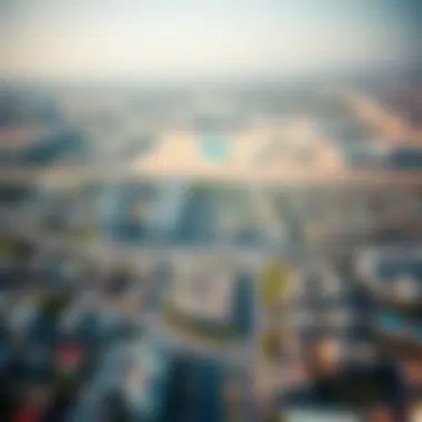 Aerial view of Qusais demonstrating the neighborhood layout