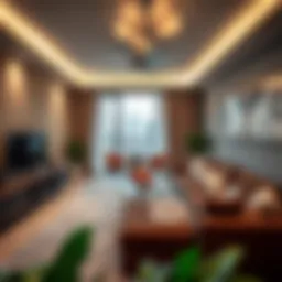 Modern apartment interior in Dubai Industrial City