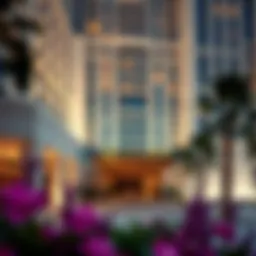 Exterior view of the Ritz Carlton showcasing luxurious architecture