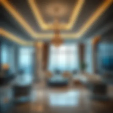 Elegant interior design showcasing luxury amenities