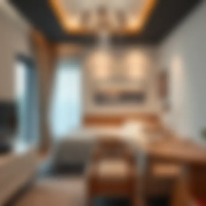 Stylish Room Interior in Al Jaddaf Interior of a rented room