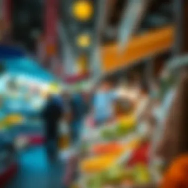 Local market scene in International City