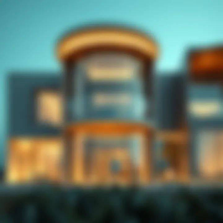 Conceptual architectural design of luxury residences in Saadiyat Lagoon