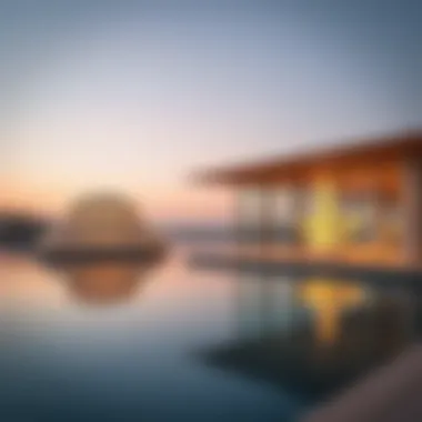 Art installations and cultural spaces within Saadiyat Lagoon