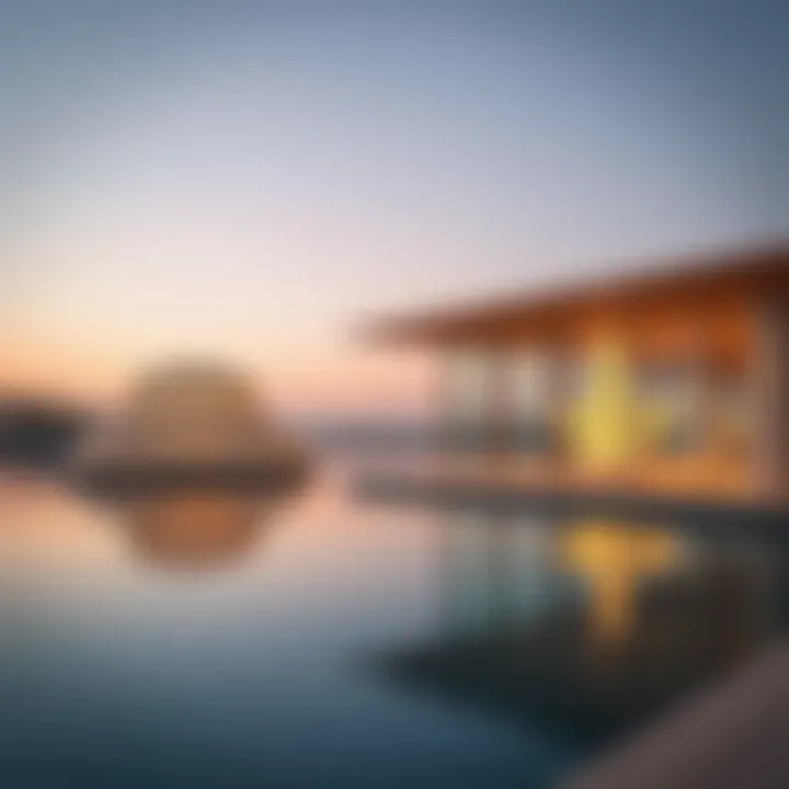 Art installations and cultural spaces within Saadiyat Lagoon