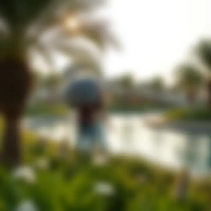 Serene natural surroundings and recreational areas in Saadiyat Lagoon