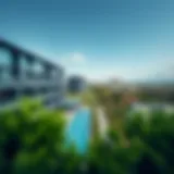 Panoramic view of Samana Park Views showcasing modern architecture and greenery