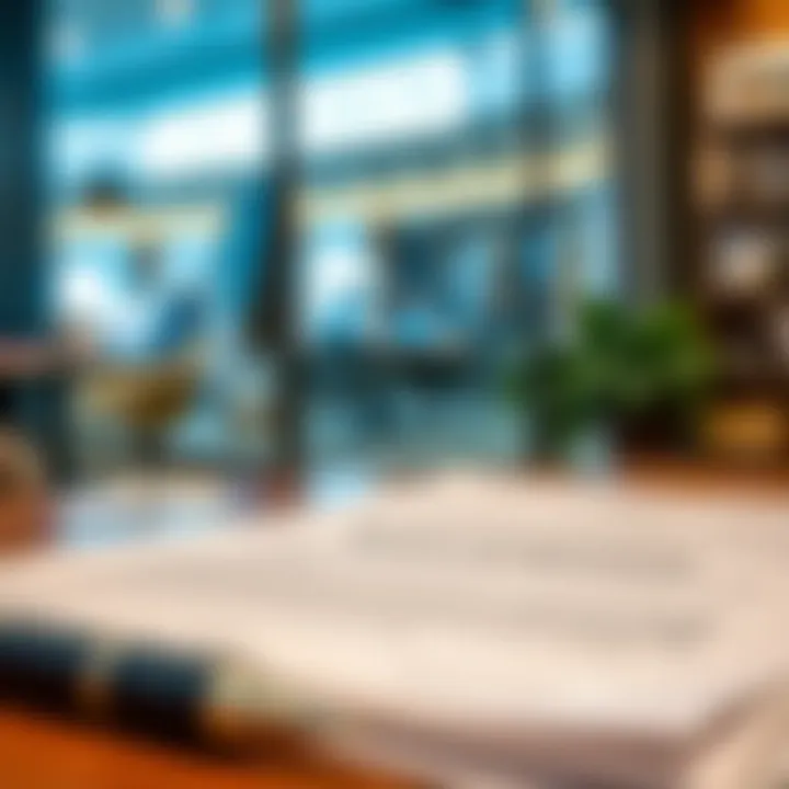Understanding Rental Agreements in International City A close-up of rental agreement documents essential for shop tenants