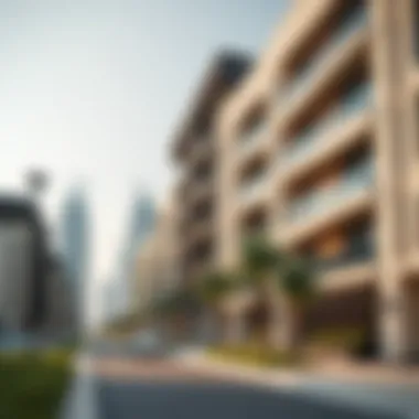 Residential Architecture in Soho Abu Dhabi Modern architectural design of residential buildings in Soho
