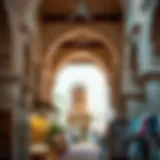 Architectural details of Souk Al Marfa showcasing traditional design elements.