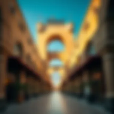 Architectural details of Souk Al Marfa