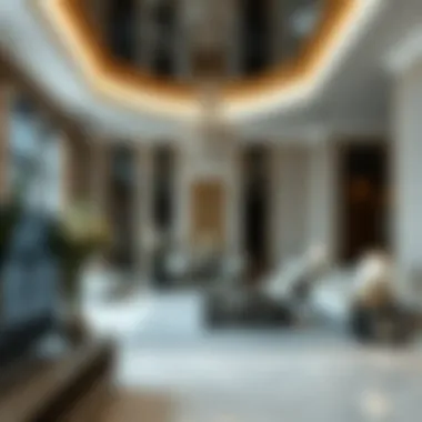 Luxurious interior of a residence in Dubai Palm Tower