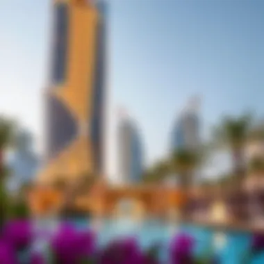 Rendering of the Dubai Palm Tower's unique design concept