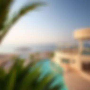 Breathtaking views from the resort highlighting its strategic location