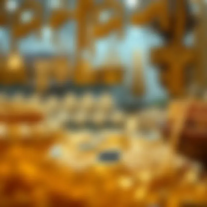 Artistry in Gold Craftsmanship Detail shot of exquisite gold craftsmanship and artistry