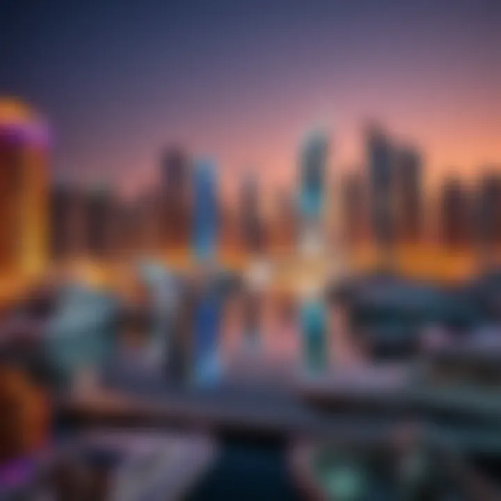 Dubai Marina: Where Luxury Meets Serenity The vibrant atmosphere of the Dubai Marina at sunset