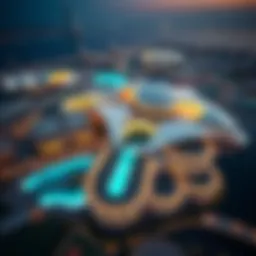 Aerial view showcasing the innovative architecture of the new Dubai project