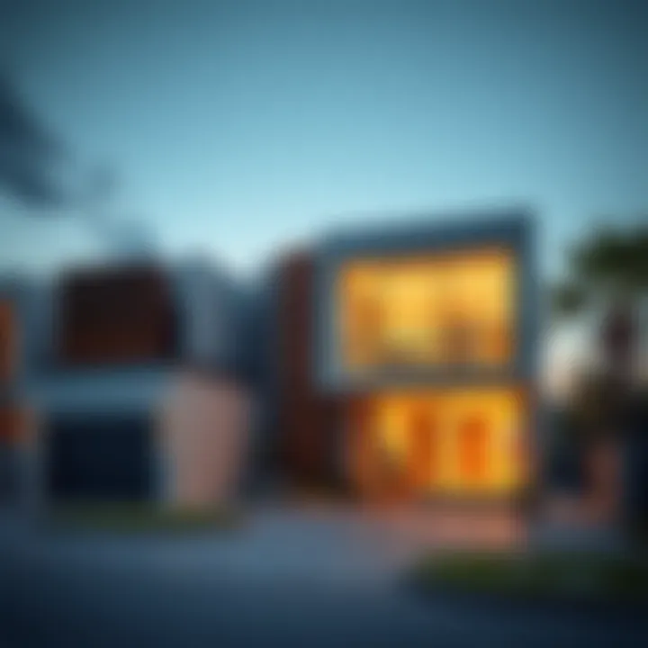 Contemporary Architectural Designs in Emerging Areas Modern architectural designs of new properties in Dubai's surrounding areas