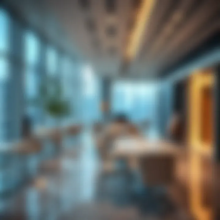 Interior design showcasing modern office spaces