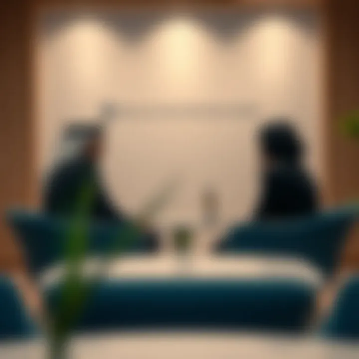 Mediation session in progress at the center