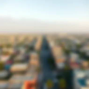 Aerial view of the Umm Hurair neighborhood reflecting its development and real estate dynamics
