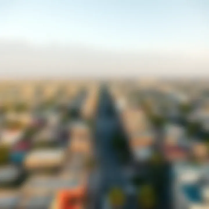 Aerial view of the Umm Hurair neighborhood reflecting its development and real estate dynamics