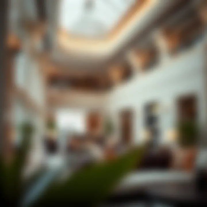 Interior design elements representing contemporary functionality within the Umm Hurair Building