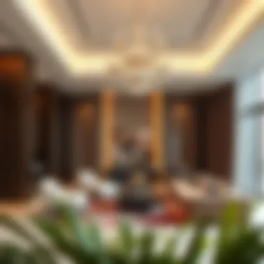 Interior Design of the Zeenah Building Interior design elements inside the Zeenah Building reflecting modern architecture principles.