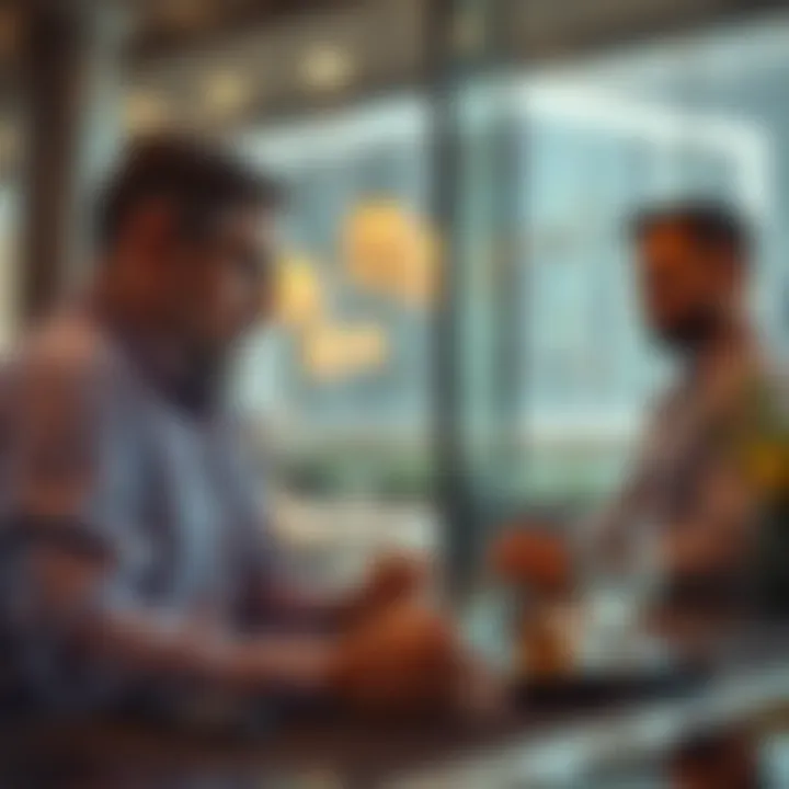 Investors analyzing real estate trends