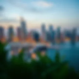Stunning skyline view of TNS Dubai Marina