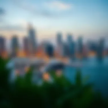 Stunning skyline view of TNS Dubai Marina