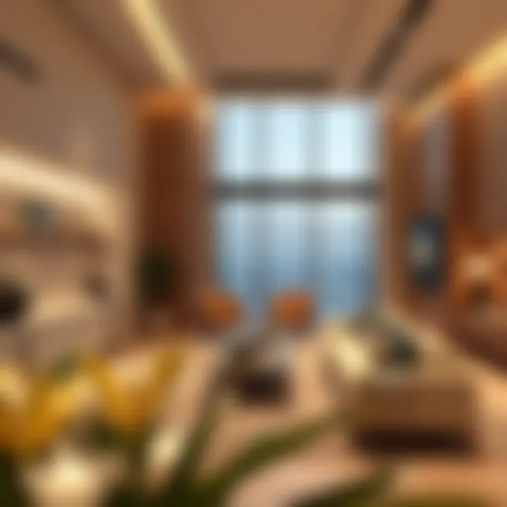 Luxurious interior showcasing wellness design
