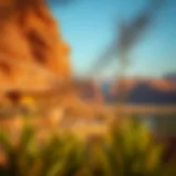 Breathtaking view of Wadi Hab Hatta's lush landscapes