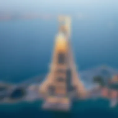 Aerial View of Water's Edge Building Aerial view of Water's Edge Building showcasing its stunning architecture