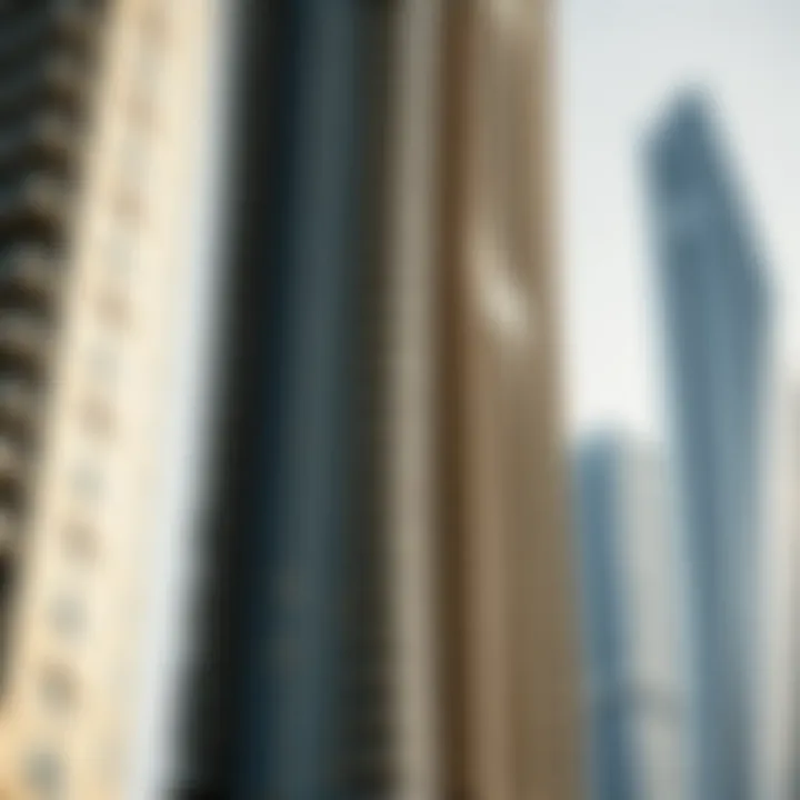 Facade Design of Water's Edge Building Close-up of the intricate facade design of Water's Edge Building