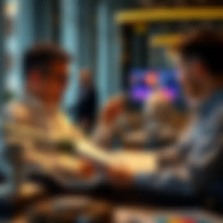 Real Estate Market Trend Analysis Investors analyzing real estate market trends