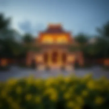 Cultural Landmark in Falcon City Dubai Cultural landmark within Falcon City representing the blend of tradition and modernity