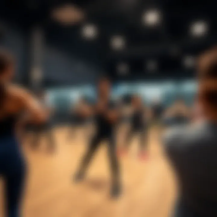 Community Fitness Class at Fit Republic Group fitness class in session, highlighting community engagement and motivation