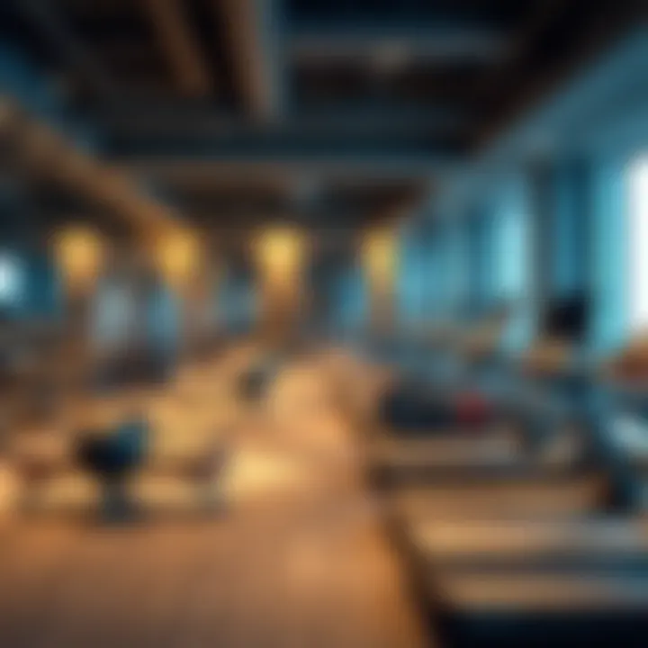 Interior Gym Facilities at Fit Republic Interior shot of a state-of-the-art gym filled with advanced fitness equipment