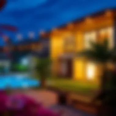 Community living atmosphere near garden view villas